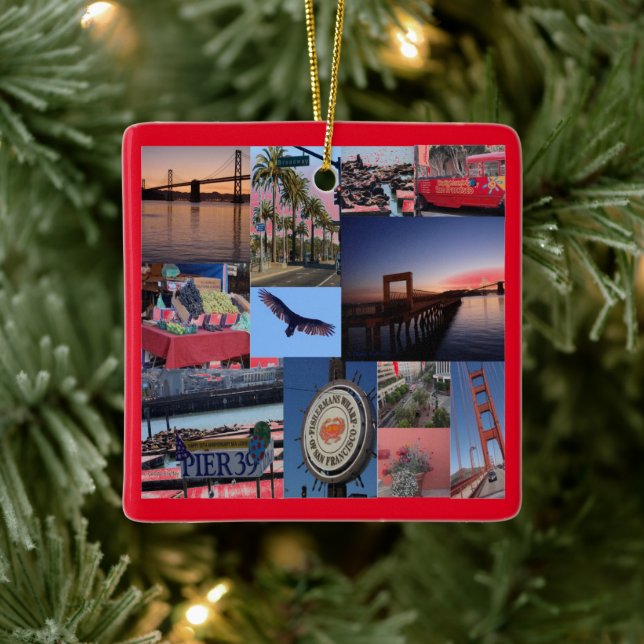 Kalifornien - San Francisco Keramikornament (Baum)