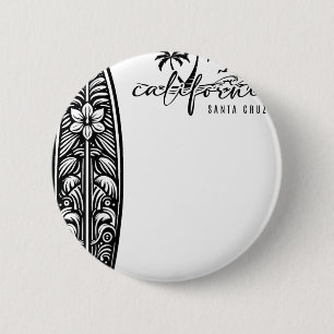 Kalifornien Santa Cruz, Surfen Surfbrett Ckprint Button
