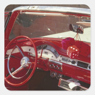 Kalifornien: Santa Ynez Valley, Solvang, 1957 Quadratischer Aufkleber
