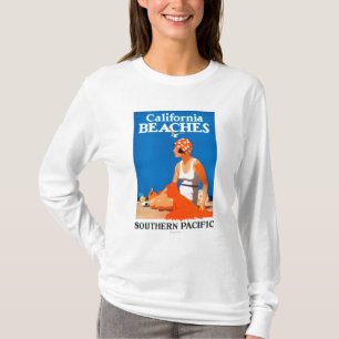 Kalifornien setzt förderndes Plakat auf den Stran T-Shirt
