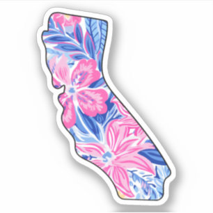 Kalifornien - Sommeraufkleber - Lilly Inspiriert Aufkleber