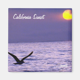 Kalifornien-Sonnenuntergang-Magnet Magnet