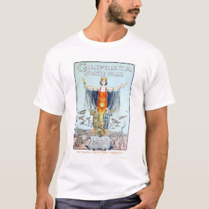 Kalifornien-Staat 1918 angemessen T-Shirt