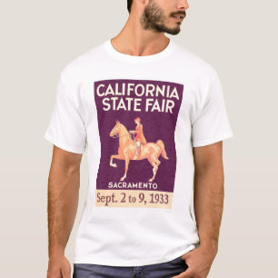 Kalifornien-Staat 1933 angemessen T-Shirt