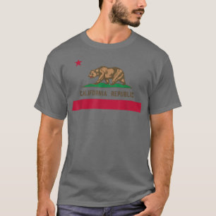 KALIFORNIEN STAAT FLAG GRIZZLY BEAR CALI DISTRESSE T-Shirt