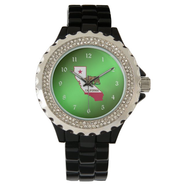 Kalifornien, Staat Silhouette Armbanduhr (Vorderseite)