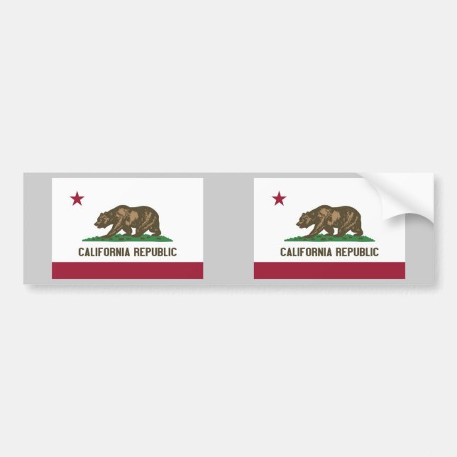 Kalifornien-Staats-Flagge Autoaufkleber (Vorne)