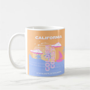 Kalifornien, Strand, Art der Reise Kaffeetasse