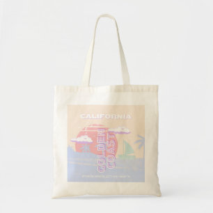 Kalifornien, Strand, Art Reisen, Preppy, Pastell Tragetasche