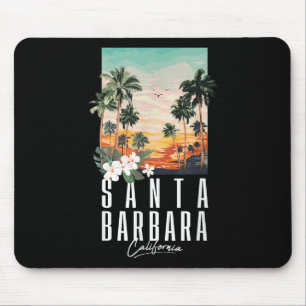 Kalifornien Strand Ästhetik Santa Barbara Palme Mousepad