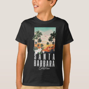 Kalifornien Strand Ästhetik Santa Barbara Palme T-Shirt