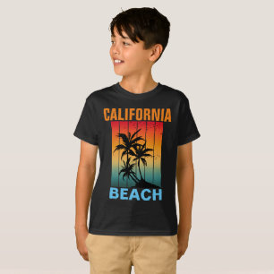 KALIFORNIEN STRAND VINTAGE RETRO SONNENUNTERGANG I T-Shirt