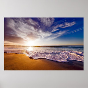 Kalifornien Sunset Beach Poster