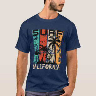 Kalifornien Surf Sommer Strand Surfen Design T-Shirt