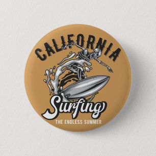 Kalifornien surfen im endlosen Sommer Button