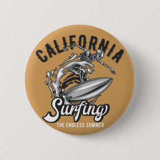 Kalifornien surfen im endlosen Sommer Button