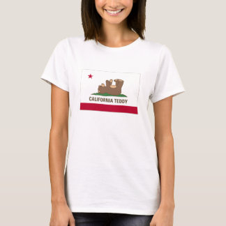 Kalifornien-Teddybär-Flagge T-Shirt