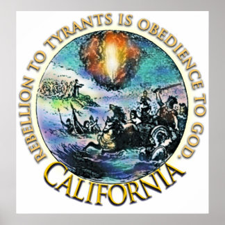 Kalifornien-Tee-Party-Plakate Poster