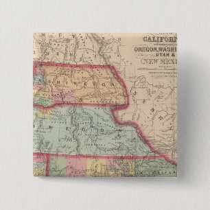 Kalifornien, Territorien von Oregon, Washington Button