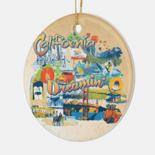 Kalifornien Träumen Keramik Ornament