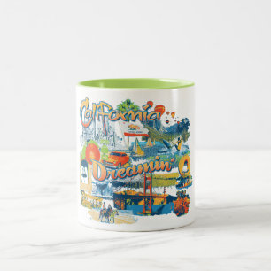 Kalifornien Träumen Zweifarbige Tasse