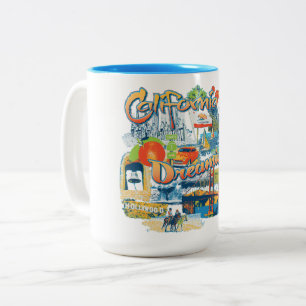 Kalifornien Träumen Zweifarbige Tasse