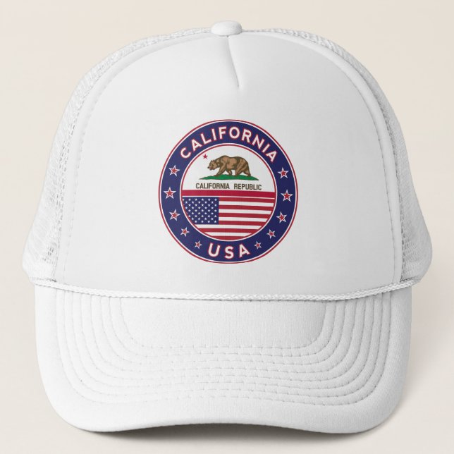 Kalifornien Truckerkappe (Vorderseite)
