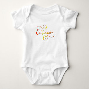 Kalifornien Typografie Kunst Baby Strampler