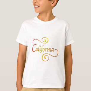Kalifornien Typografie Kunst T-Shirt