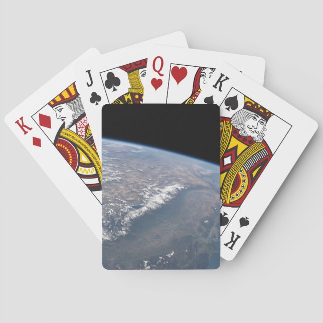 Kalifornien und Nevada wurden aus dem All gesehen. Spielkarten (Rückseite)
