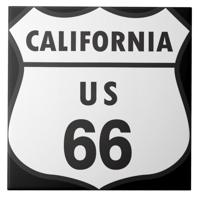 Kalifornien US 66 Keramikfliese (Vorderseite)