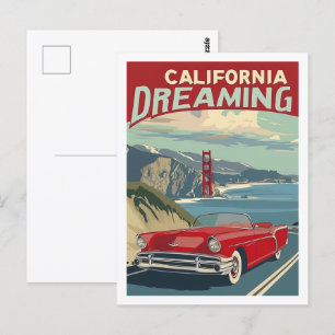 Kalifornien USA Amerika Vintage Berühmter Reiseort Postkarte