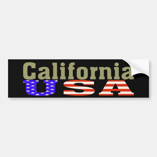Kalifornien USA! Autoaufkleber (Vorne)