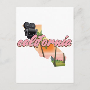 Kalifornien USA Kartenposter Postkarte