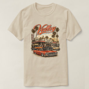 Kalifornien Valley Retro T-Shirt Vintage Tankste