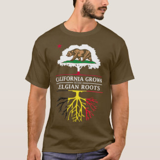 Kalifornien wächst mit belgischen Wurzeln T-Shirt