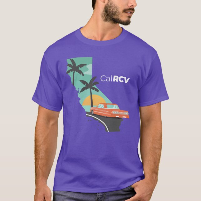Kalifornien + Wahl mit Ranked T-Shirt (Vorderseite)