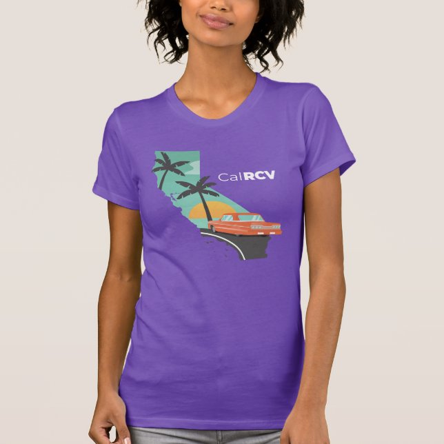 Kalifornien + Wahl mit Ranked T-Shirt (Vorderseite)