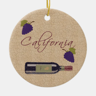 Kalifornien-Wein-Verzierung Keramik Ornament