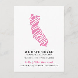 KALIFORNIEN Wir haben neue Adresse Neue Zuhause ve Postkarte