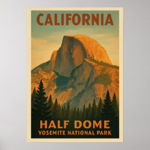 Kalifornien Yosemite Nationalpark - Half Dome V01 Poster
