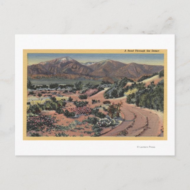 KalifornienScenic Desert View Postkarte (Vorderseite)