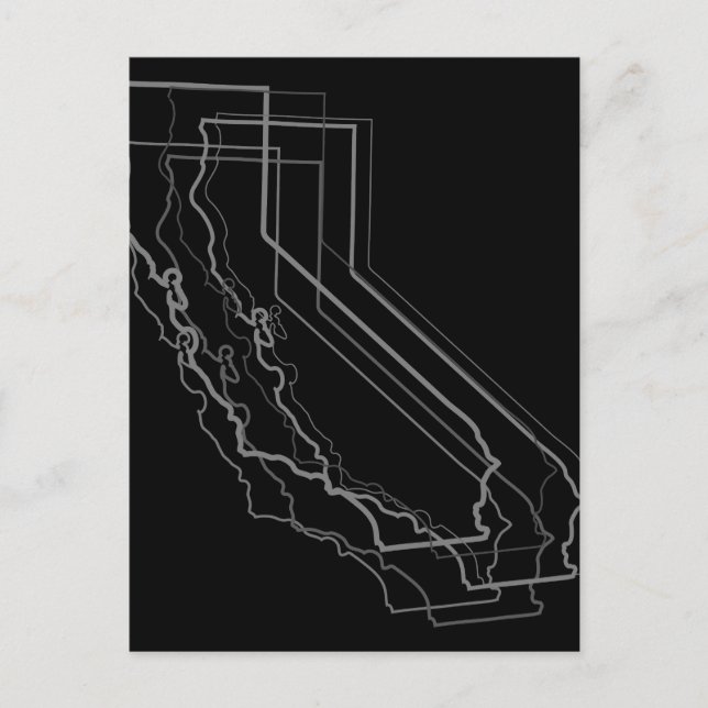 Kalifornienverschwommenheit Postkarte (Vorderseite)