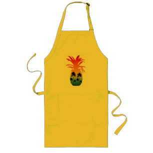 KALIFORNIER ANANAS SONNENUNTERGANG PALMEN LANGE SCHÜRZE