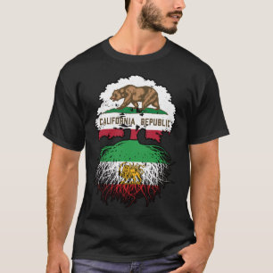 Kalifornisch aufgewachsene iranische Wurzeln Löwe  T-Shirt