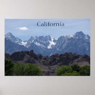 Kalifornische Berge Poster