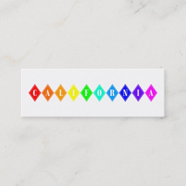 Kalifornische Diamanten Mini Visitenkarte (Vorderseite)