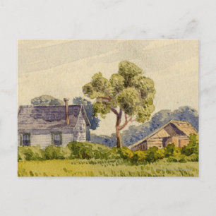 Kalifornische Farm bei Stockton Postkarte