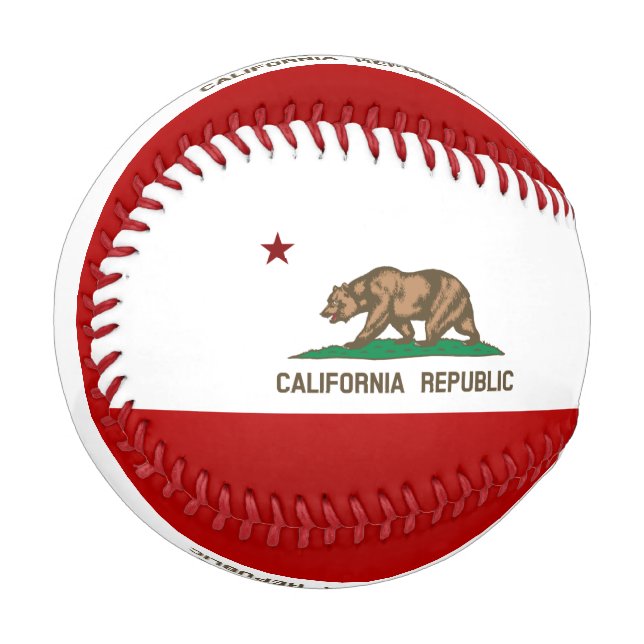 kalifornische Flagge Baseball (Vorderseite Links)