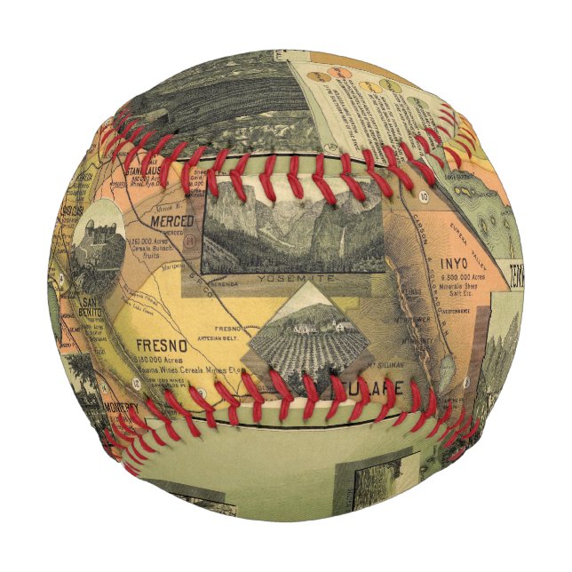Kalifornische Karte Baseball (Vorderseite)